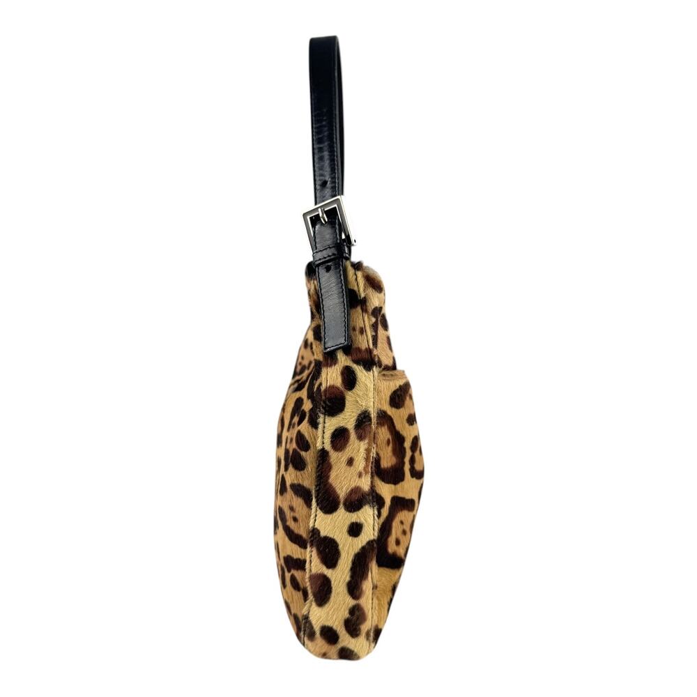 Fendi Vintage Leopard Print Calf Hair Shoulder Bag - Picture 3 of 16